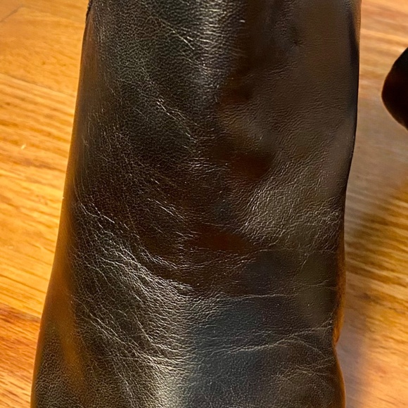 Vince Camuto Black 'Kevlin' Open To/Heel Zip Up Bootie Heels- Size 9 - Picture 9 of 16